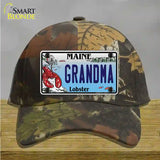 Grandma Maine Lobster Novelty License Plate Hat Cotton / Camoflauge