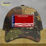 Michigan Bicentennial 76 State Blank Novelty License Plate Hat Cotton / Camoflauge