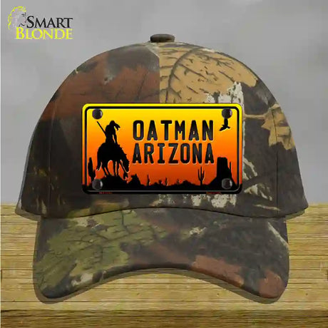 Oatman End Of Trail Arizona Scenic Background Novelty License Plate Hat Cotton / Camoflauge