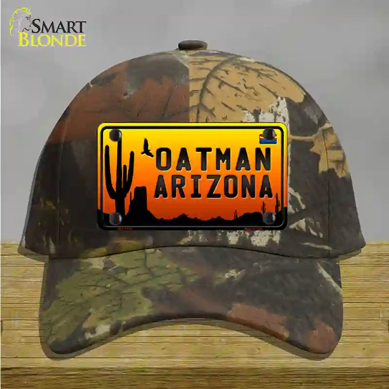 Oatman Flag Arizona Scenic Background Novelty License Plate Hat Cotton / Camoflauge