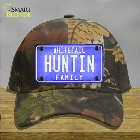 Huntin Family Novelty License Plate Hat Cotton / Camoflauge