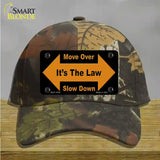 Move Over Its The Law Novelty License Plate Hat Cotton / Camoflauge