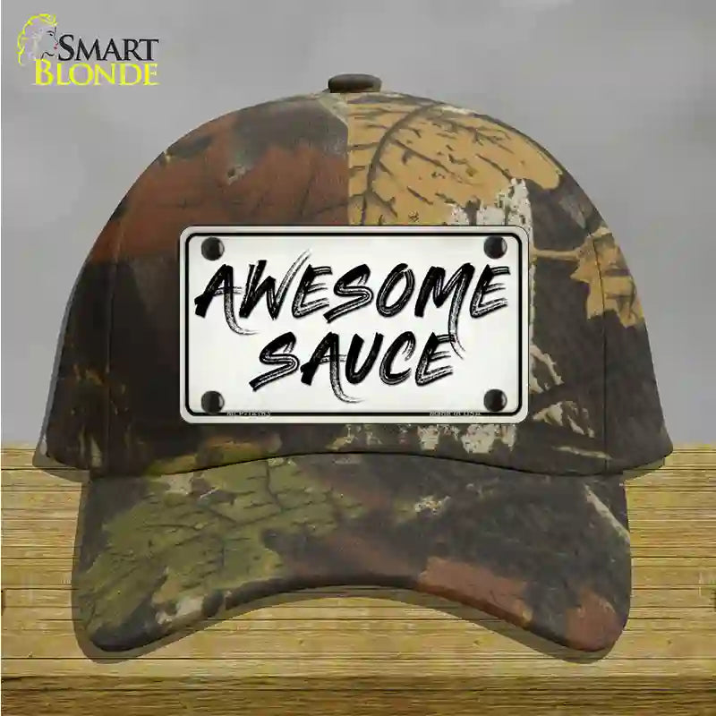 Awesome Sauce Novelty License Plate Hat Cotton / Camoflauge