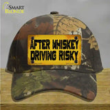 After Whiskey Driving Risky Novelty License Plate Hat Cotton / Camoflauge