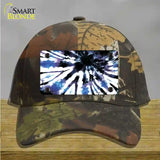 Purple Blue Tie-Dye Novelty License Plate Hat Cotton / Camoflauge