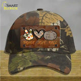 Peace Love Fall Novelty License Plate Hat Cotton / Camoflauge