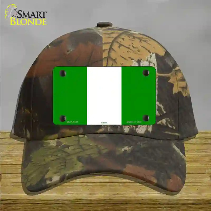 Nigeria Flag Novelty License Plate Hat Cotton / Camoflauge