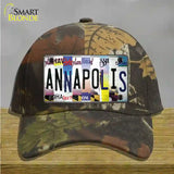 Annapolis Strip Art Novelty License Plate Hat Cotton / Camoflauge