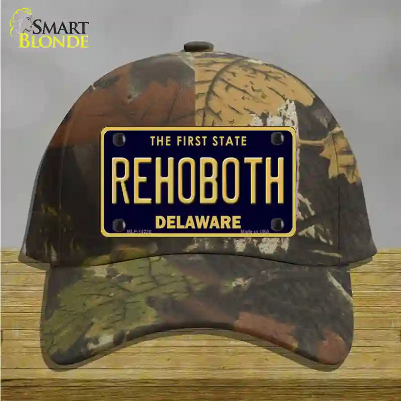 Rehoboth Delaware Novelty License Plate Hat Cotton / Camoflauge