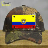 Ecuador Flag Novelty License Plate Hat Cotton / Camoflauge