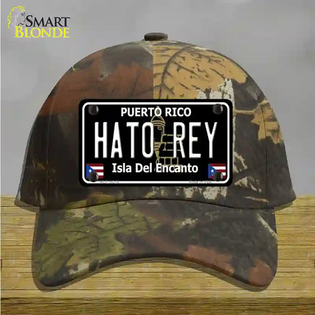 Hato Rey Puerto Rico Black Novelty License Plate Hat Cotton / Camoflauge