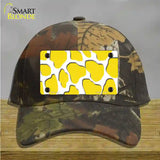 Yellow White Giraffe Novelty License Plate Hat Cotton / Camoflauge