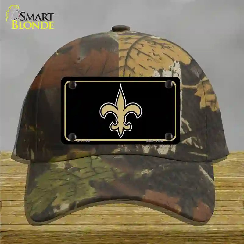 Fleur de lis Novelty License Plate Hat Cotton / Camoflauge