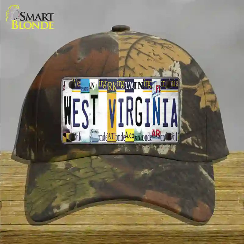 West Virginia License Plate Art Novelty License Plate Hat Cotton / Camoflauge