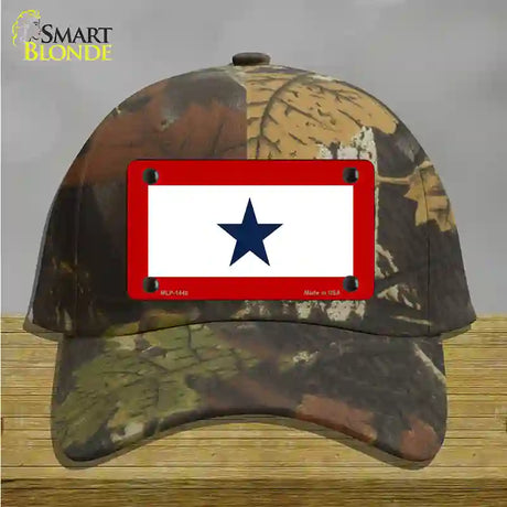 Blue Star One Novelty License Plate Hat Cotton / Camoflauge