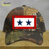 Blue Star Two Novelty License Plate Hat Cotton / Camoflauge