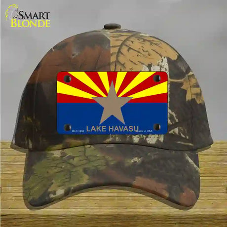 Lake Havasu Arizona State Flag Novelty License Plate Hat Cotton / Camoflauge