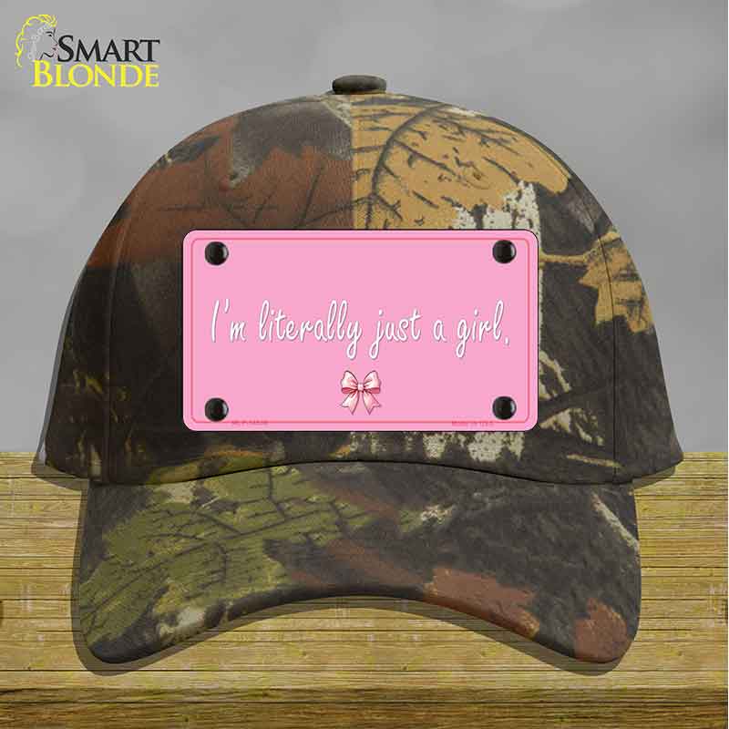 Im Literally Just a Girl Novelty License Plate Hat HAT-MLP-14530