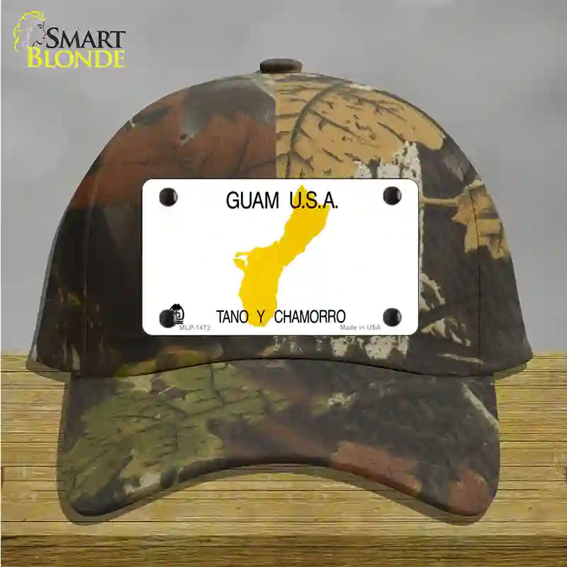 Guam State Novelty License Plate Hat Cotton / Camoflauge