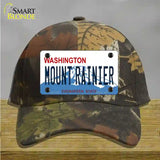 Mount Rainier Washington Novelty License Plate Hat Cotton / Camoflauge