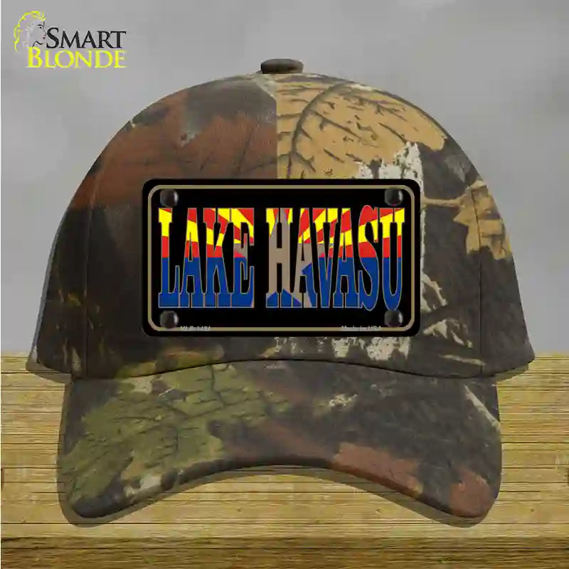 Lake Havasu Arizona Flag Novelty License Plate Hat Cotton / Camoflauge