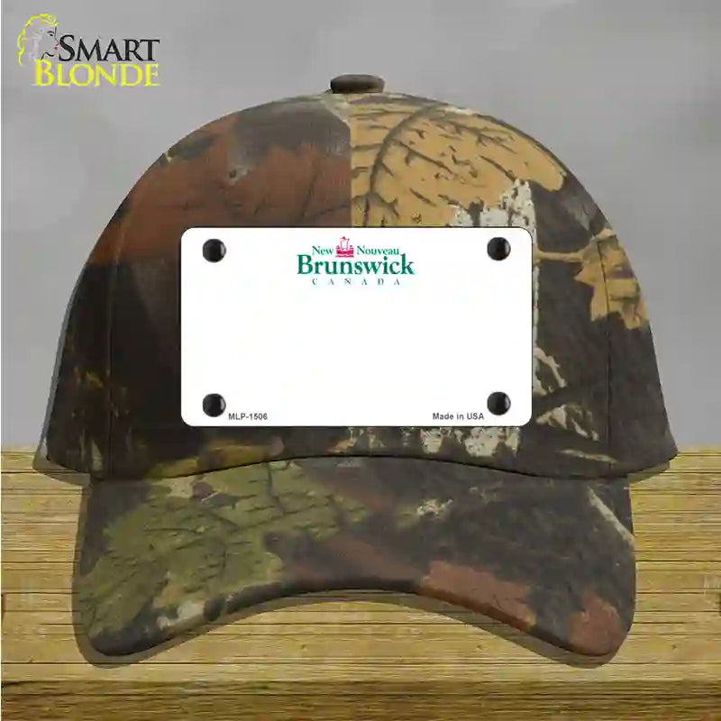 New Brunswick Novelty License Plate Hat Cotton / Camoflauge