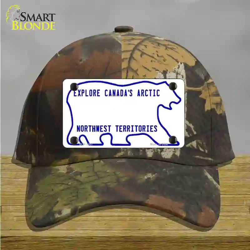 Northwest Territories Novelty License Plate Hat Cotton / Camoflauge