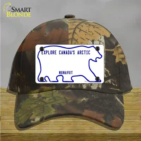 Nunavut Novelty License Plate Hat Cotton / Camoflauge