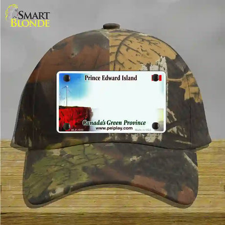 Prince Edward Island Novelty License Plate Hat Cotton / Camoflauge