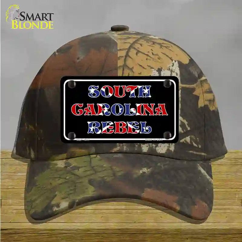 South Carolina Rebel Novelty License Plate Hat Cotton / Camoflauge