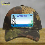 Connecticut Preserve State Blank Novelty License Plate Hat Cotton / Camoflauge