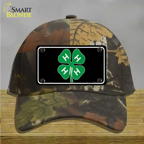 4-H Novelty License Plate Hat Cotton / Camoflauge