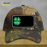 4-H Offset Novelty License Plate Hat Cotton / Camoflauge