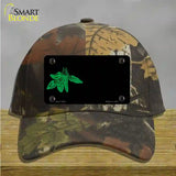 Green Chili Offset Novelty License Plate Hat Cotton / Camoflauge