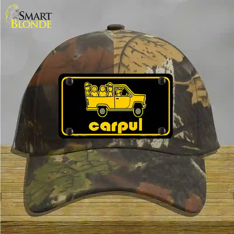 Carpul Novelty License Plate Hat Cotton / Camoflauge