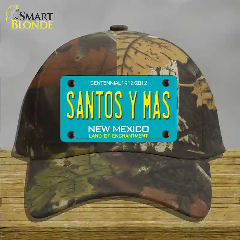 New Mexico Santos Y Mas Novelty License Plate Hat Cotton / Camoflauge