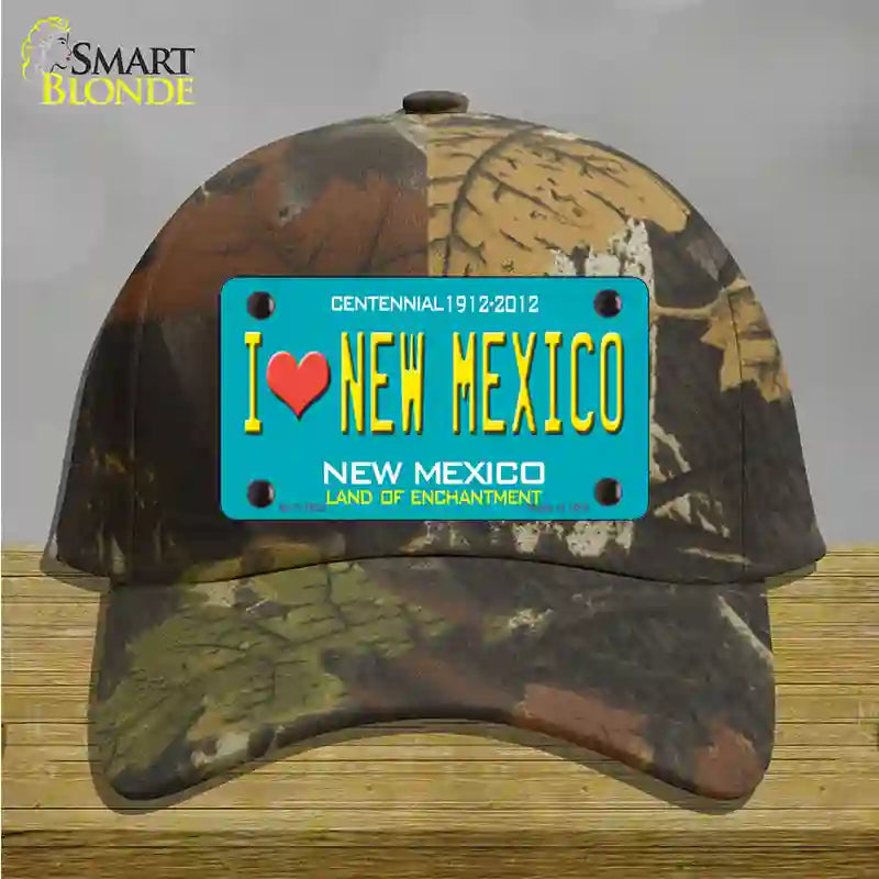 I Love New Mexico Novelty License Plate Hat Cotton / Camoflauge