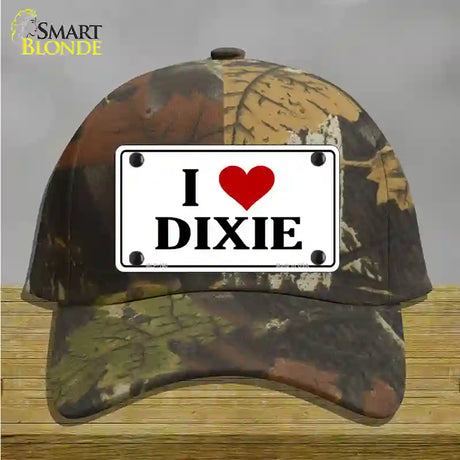 I Love Dixie Novelty License Plate Hat Cotton / Camoflauge