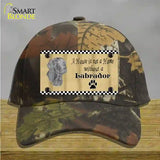 Pencil Sketch Labrador Novelty License Plate Hat Cotton / Camoflauge