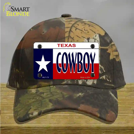 Cowboy Texas Novelty License Plate Hat Cotton / Camoflauge