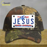 Jesus North Carolina Novelty License Plate Hat Cotton / Camoflauge