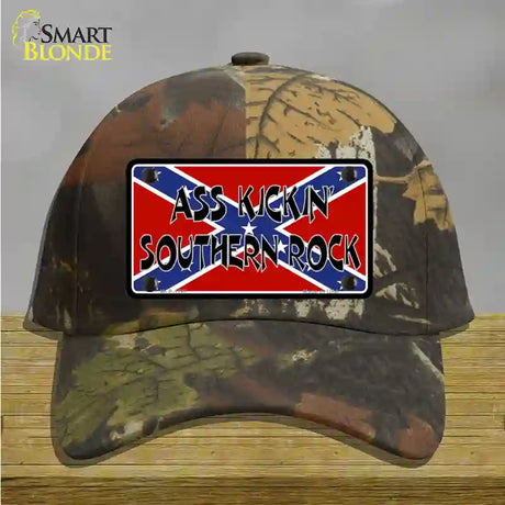 Southern Rock Confederate Flag Novelty License Plate Hat Cotton / Camoflauge