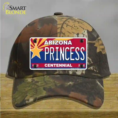 Arizona Centennial Princess Novelty License Plate Hat Cotton / Camoflauge