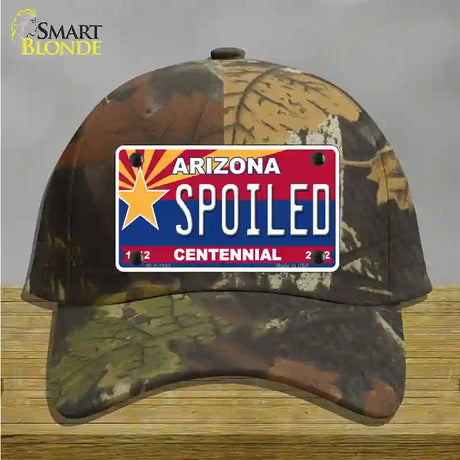 Arizona Centennial Spoiled Novelty License Plate Hat Cotton / Camoflauge