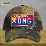 Arizona Centennial OMG Novelty License Plate Hat Cotton / Camoflauge