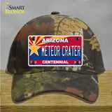 Arizona Centennial Meteor Crater Novelty License Plate Hat Cotton / Camoflauge