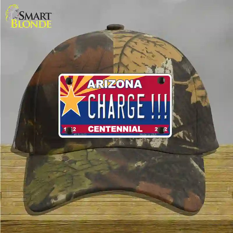 Arizona Centennial Charge Novelty License Plate Hat Cotton / Camoflauge