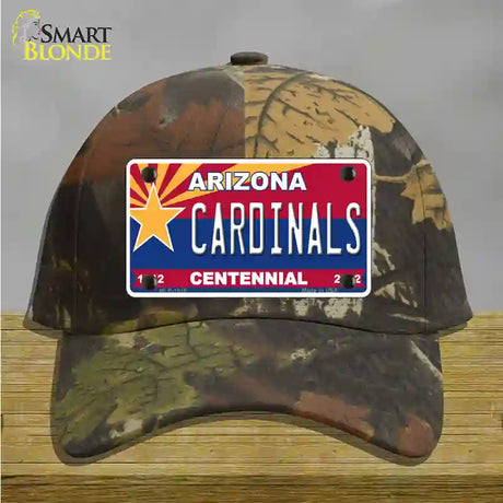 Arizona Centennial Cardinals Novelty License Plate Hat Cotton / Camoflauge