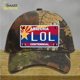 Arizona Centennial LOL Novelty License Plate Hat Cotton / Camoflauge