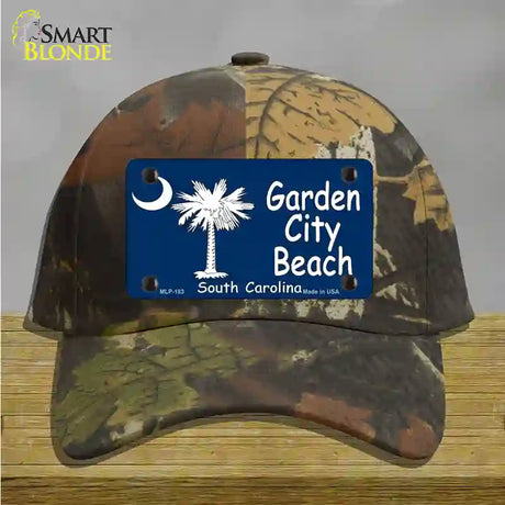 Garden City Beach South Carolina Novelty License Plate Hat Cotton / Camoflauge